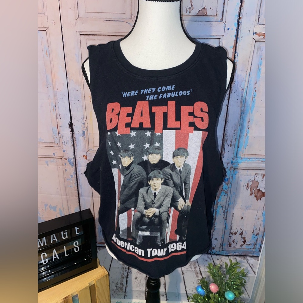 Vintage 1964 Beatles Concert Tank Small